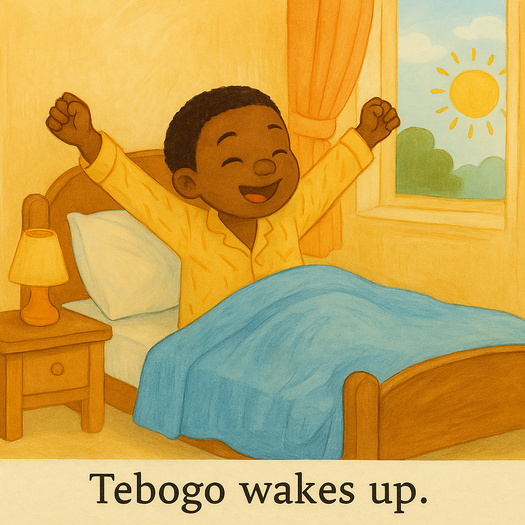 Tebogo wakes up
